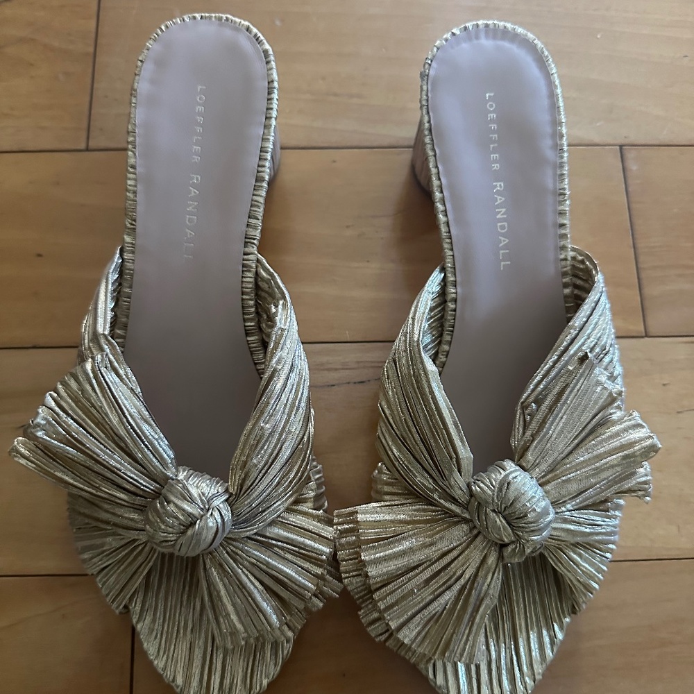 Gold Loeffler Randall Party Shoes